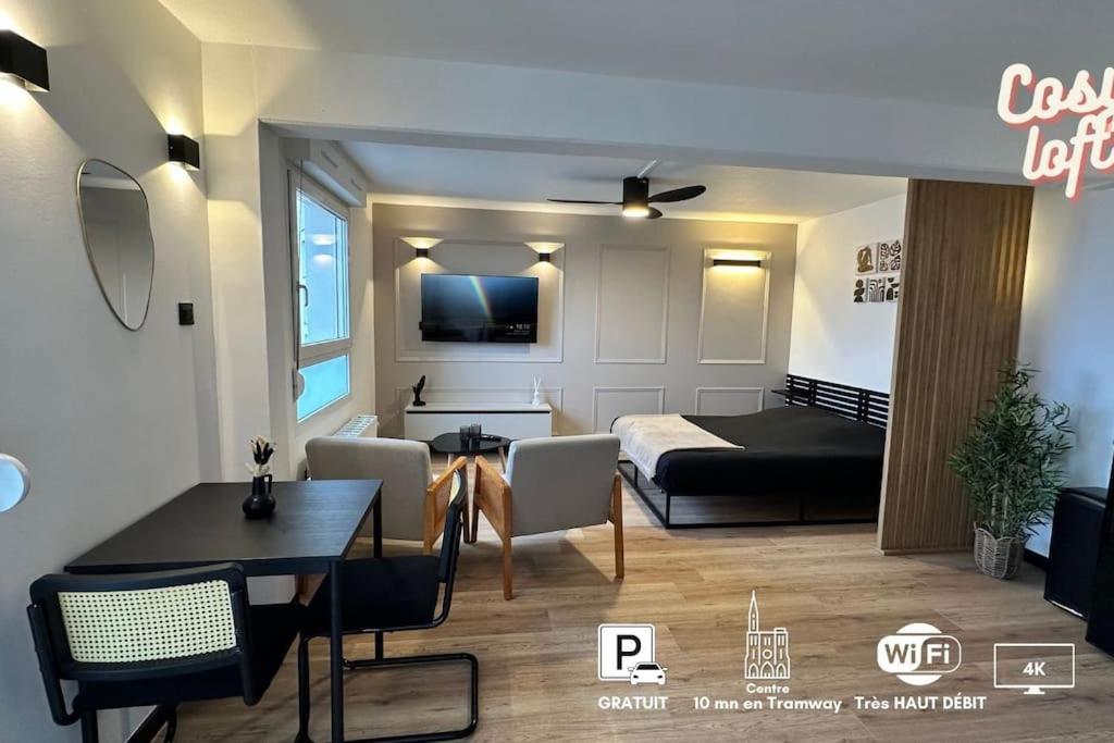 Charmant Studio Neuf, Hypercentre, Parking, Balcon Strasburgo Esterno foto